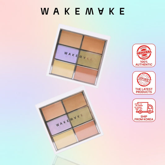 Wakemake Defining Cover Conceal Fit Palette 9g 2 Colors (01 Light / 02 Medium)