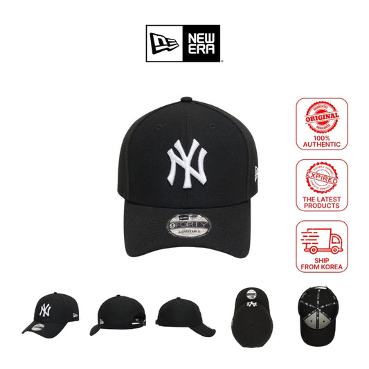 New Era 940 White on Black MLB New York Yankees 9FORTY Baseball Cap / C1 NEYYAN BLK