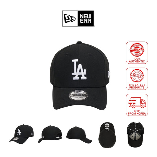 New Era MLB 940 White on Black 21 LOSDOD BLK / LA Dodgers 9FORTY Cap (Ship from Korea)