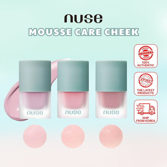 Nuse Mousse Care Cheek 16ml/Cream Blusher/Makeup Korea