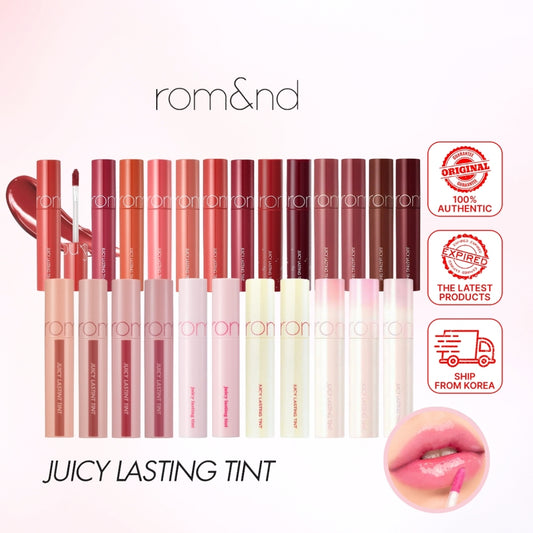 Romand [rom&nd] Juicy Lasting Lip Tint - Long-lasting & Moisturizing Pigmented Lip Color