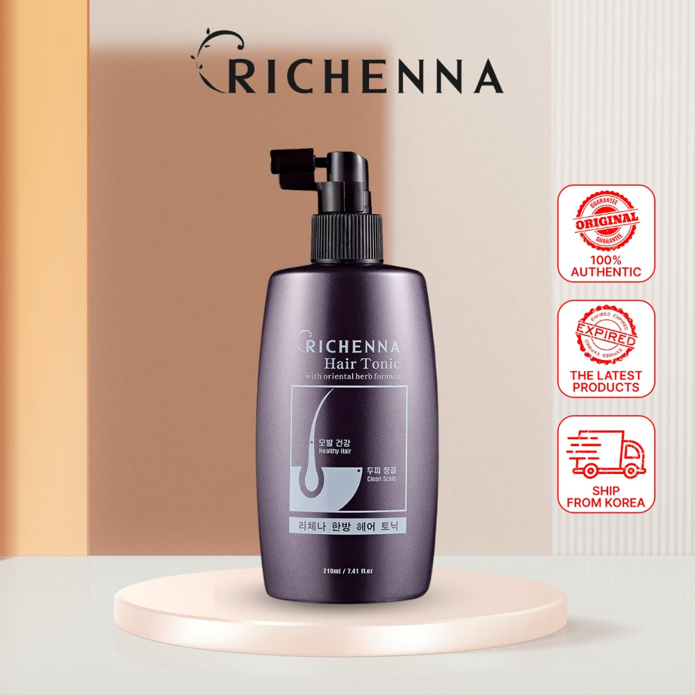 RICHENNA Hair Tonic 210ml with Oriental Herb Formula (Made In Korea)