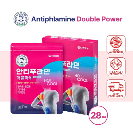 Antiphlamine Double Power Cataplasma for Muscle Pain Relief Plaster 28ea - Analgesic Topical Treatment