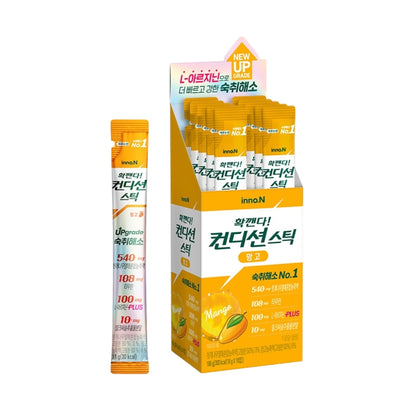 Hangover Relief Stick Jelly - 10 Sticks Box, 5 Flavors - Before & After Drinking Formula with Hovenia Tree, Taurine, L-Arginine, Milk Thistle