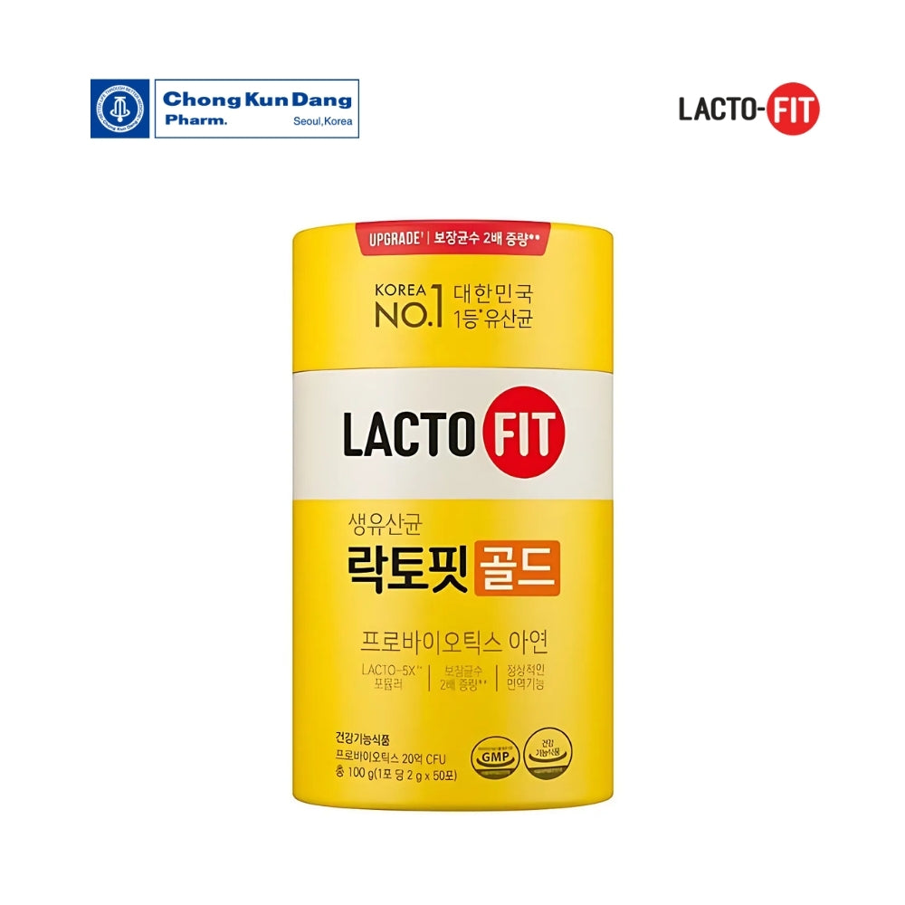 Chong Kun Dang Upgrade Probiotics Lacto-Fit Gold 50 Pcs - 5X Strength Formula