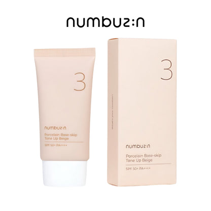 numbuzin No.3  Base-Skip Tone Up Beige SPF50+/PA++++ 1.69 oz / 50ml