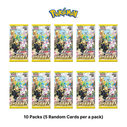 Pokemon Card Sword&Shield Eevee Heroes Enhanced Expansion Booster 10 Packs Korean Ver