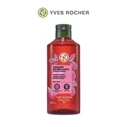 Yves Rocher Raspberry Treatment Vinegar 400ml | Hair Detoxifying Rinse & Scalp Hydrating Treatment