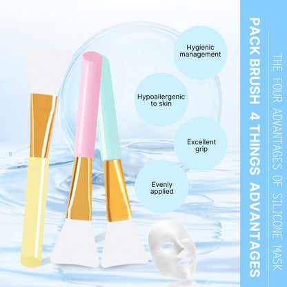 Silicone Facial Mask Brush / cosmetics spreading spatula modeling pack individual opp packaging