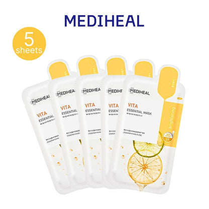 MEDIHEAL Watermide/Collagen/Madecassoside/Tea tree/Vita/Placenta Essential Mask Sheet 10pcs