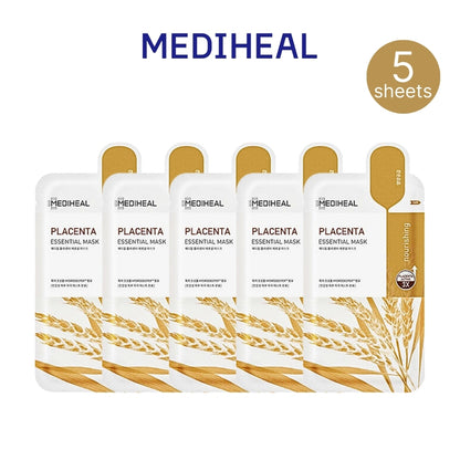 MEDIHEAL Watermide/Collagen/Madecassoside/Tea tree/Vita/Placenta Essential Mask Sheet 10pcs