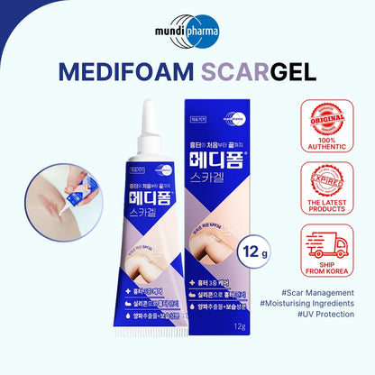 Medifoam Scargel 12g Topical Gel for Scar Treatment and Skin Repair